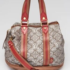 Louis Vuitton Limited Edition Khaki Jacquard Monogram Fabric Aviator Bag